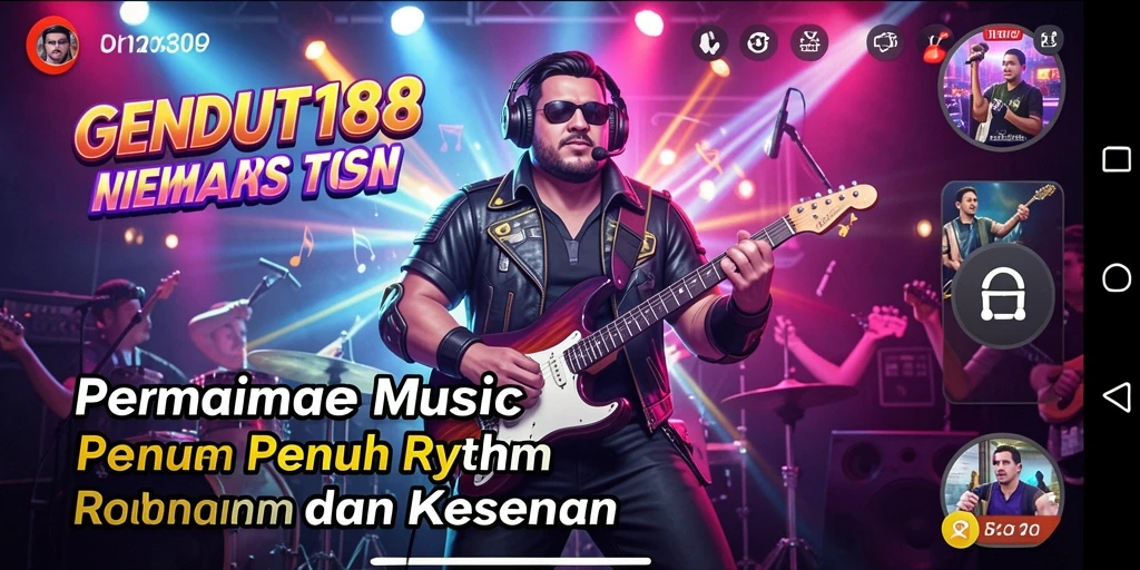 Screenshot GENDUT188 menampilkan gameplay seru untuk penggemar musik.