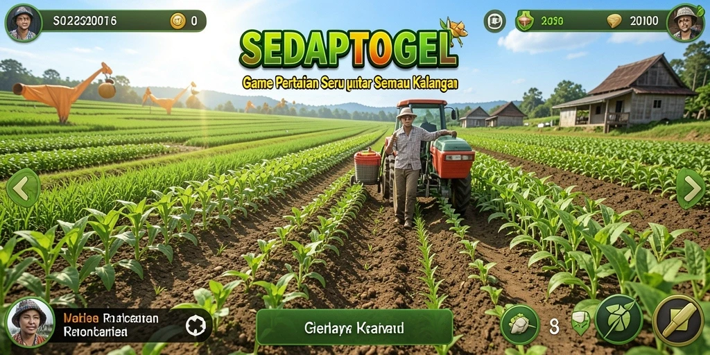 Gameplay SEDAPTOGEL yang menarik dalam bertani.