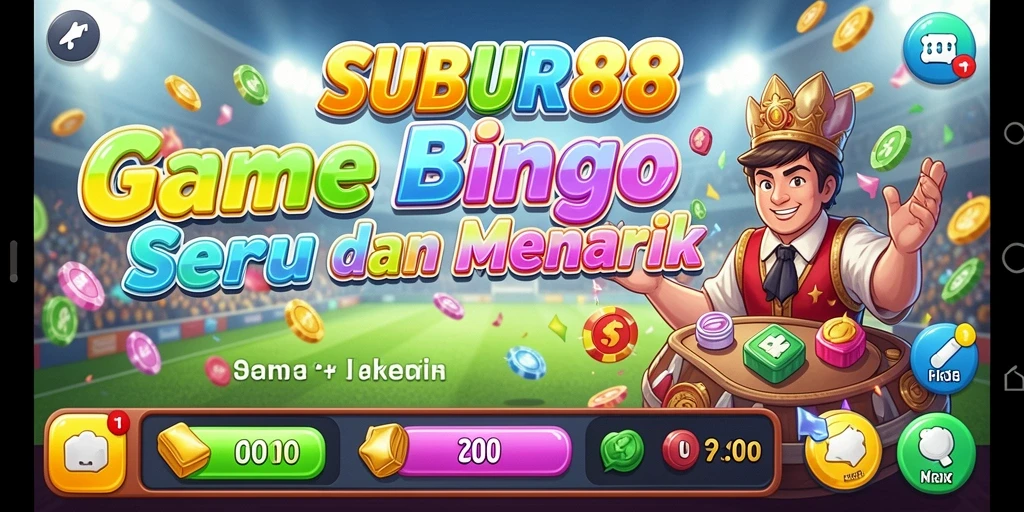 Tampilan gameplay SUBUR88 yang penuh warna dan seru.