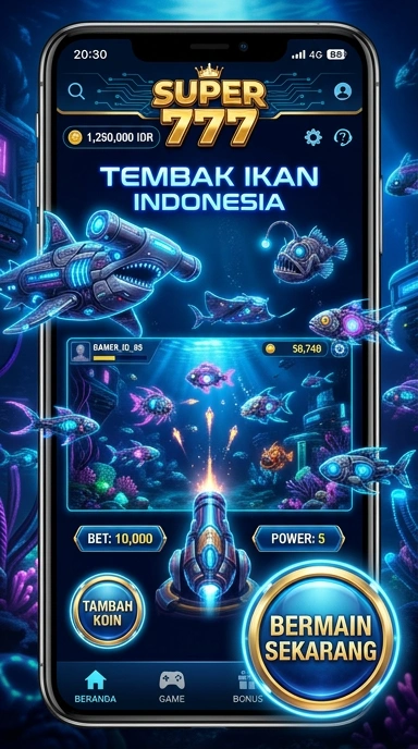 Tampilan utama aplikasi super777 yang sederhana dan intuitif.